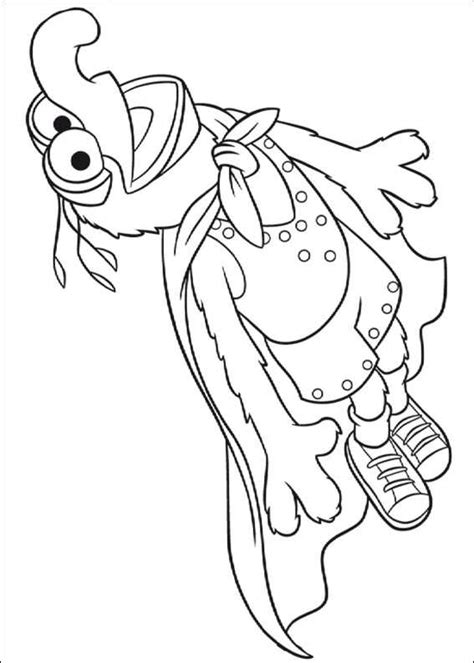 Kids N Coloring Page Muppets Super Gonzo