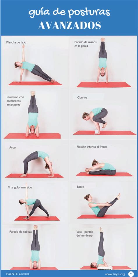 Guía De Posturas Infográficos Ejercicios De Yoga Posiciones De