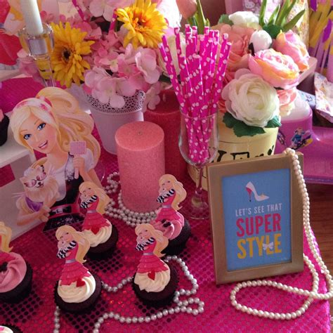 Barbie Birthday Theme Barbie Cake Birthday Pink Cakes Silhouette Theme