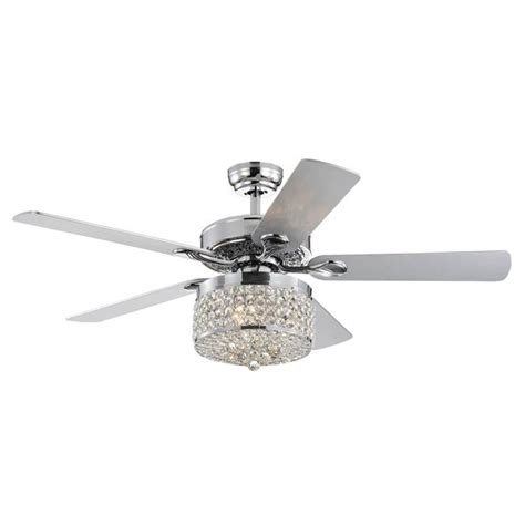 ✅ free shipping on many items! Canohr Chrome 52 inch 5 Blade Ceiling Fan - Walmart.com ...