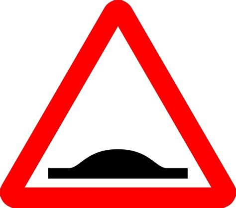 Road Humps Speed Bumps Road Safety Sign 3mm Aluminium Sign Fitted