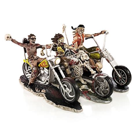 The Riding Dead Zombie Biker Figurine Collection Custom Choppers
