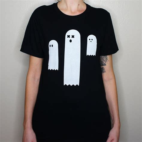 Ghosts T Shirt Shirts Black Tshirt Style 100