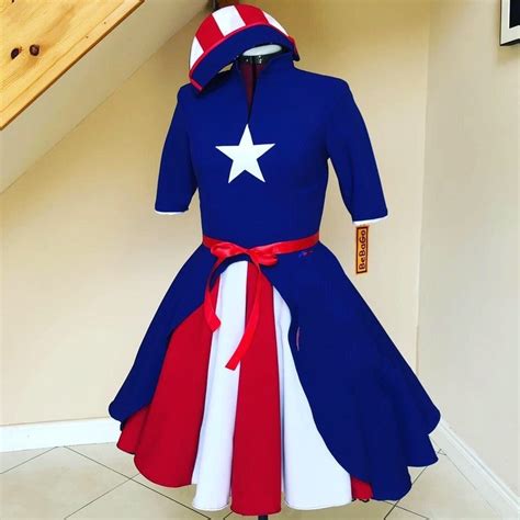 Cosplay Dress American Flag Cosplay Uso Girl Made To Etsy