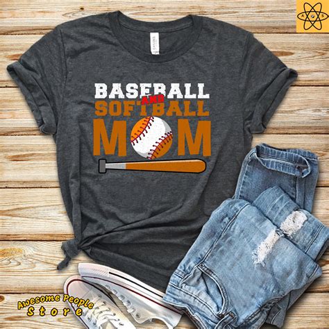 Cute Softball Mom T Shirt Baseball Softball Mom Team Sports Mama