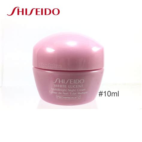Giảm kích ứng, viêm, tấy đỏ,… đem lại làn da trắng mịn, mờ các đốm nâu. Shiseido White Lucent MultiBright Night Cream 10ml ...