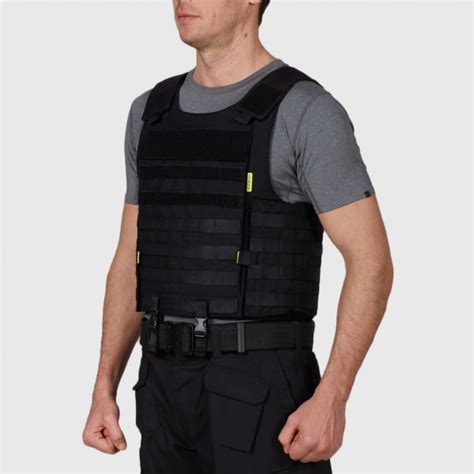Body Armor Titanium Tactical I Bullet Proof Vest Black Military