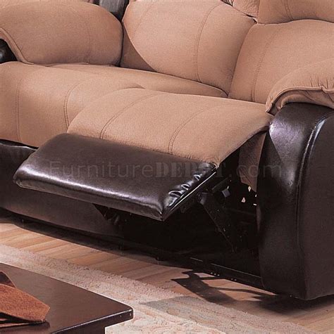 tone mocha dark brown modern reclining sectional sofa