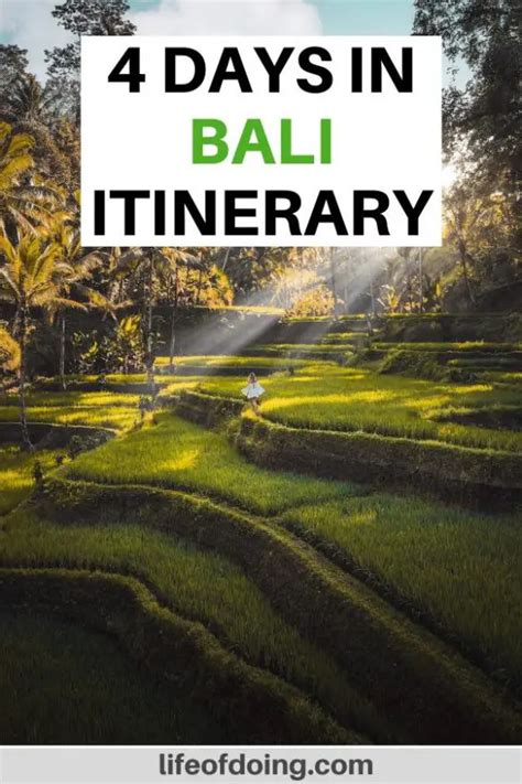 4 Days In Bali Itinerary Guide For Your First Visit