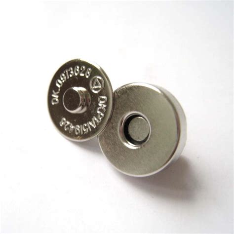 14mm Silver Magnetic Snaps Closures Pack Of 25sets Etsy