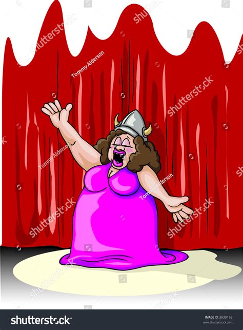 Its Not Over Till Fat Lady Sings Stock Vector Illustration 3939163 Shutterstock