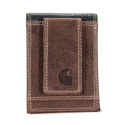 Carhartt Mens Leather Two Tone Front Pocket Wallet Great Lakes Work Wear