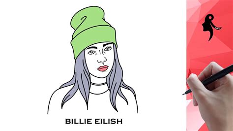 How To Draw Billie Eilish Easy Youtube