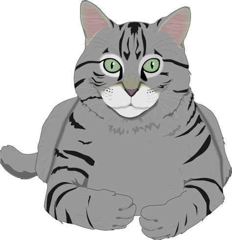 Totetude Gray Cat Clip Art At Vector Clip Art