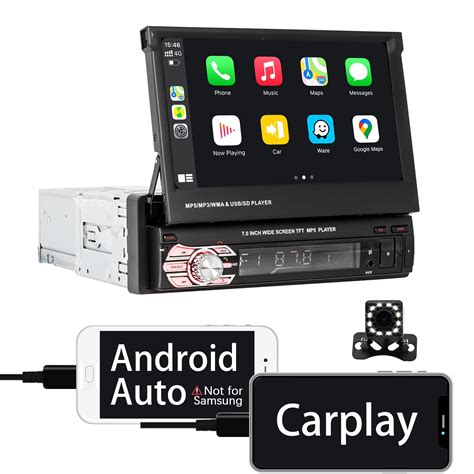 Buy Binize Car Stereo Single Din Apple Carplay Android Auto Inch Retractable Flip Out Touch