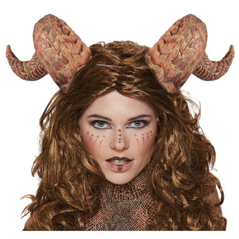 Curled Beast Horns In Costume Horns Halloween