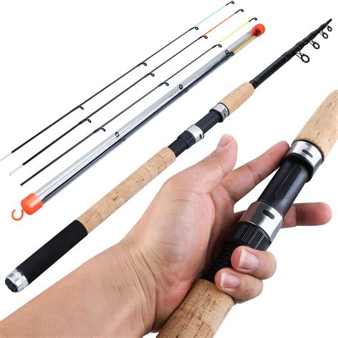 Sougayilang Feeder Fishing Rod Telescopic Spinning Casting Travel Rod M M Fly Fishing Rods