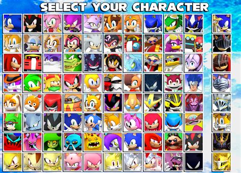Sonic Character Select Old By Nibroc Rock On Deviantart