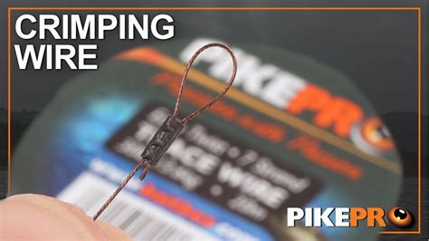 Pike Fishing How To Crimp Wire Youtube