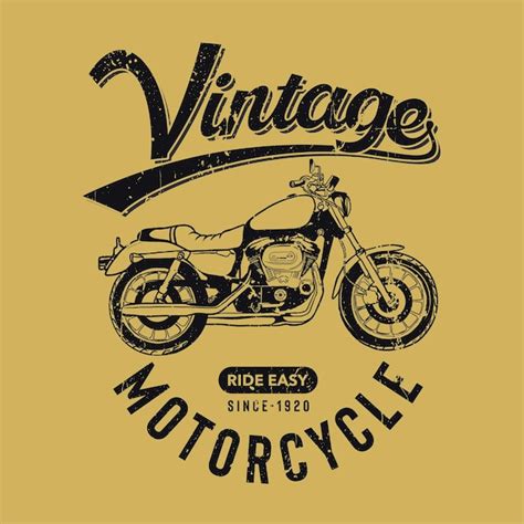 Premium Vector Vintage Motorcycle Motorcycle Drag Race Motorcycle