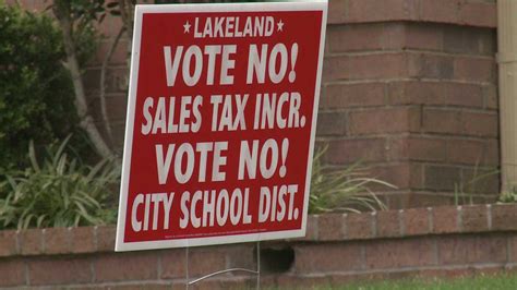 ‘vote No Signs For Municipal Schools Disappearing In Lakeland