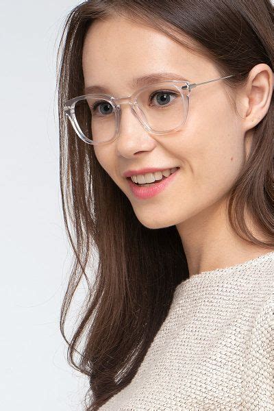 Quazar Rectangle Clear Full Rim Eyeglasses Eyebuydirect