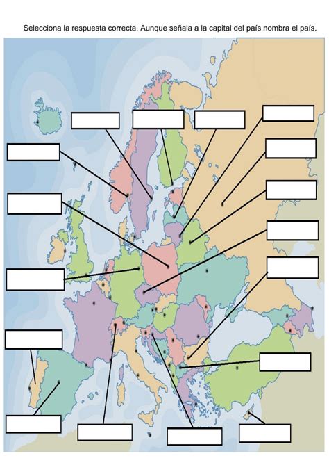 Actividad Online De Mapa F Sico De Europa Para Primaria Puedes