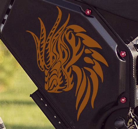 Dragon Head Motorcykel Klistermærker Tenstickers