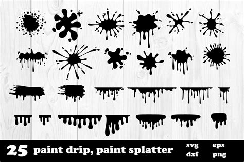Paint Splatter Svg Single Paint Splatter Svg Paint Drip Etsy Sexiz Pix
