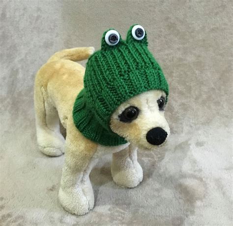 Pet Clothes Apparel Outfit Crochet Halloween Costume Frog Hat Etsy