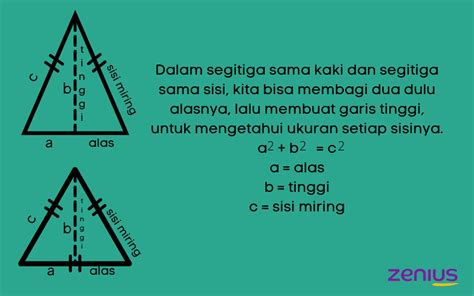 Rumus Segitiga Sama Kaki Dan Sama Sisi Luas Dan Keliling