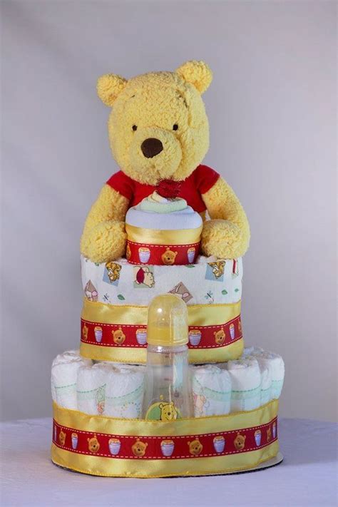 Searching for the most interesting concepts in the internet? The 'Winnie the Pooh" Diaper Cake. Baby Shower Centerpiece ...