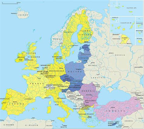 Map Of Europe And Asia World Map With Countries