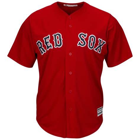 majestic boston red sox cool base mlb jersey alternate scarlet fan shop