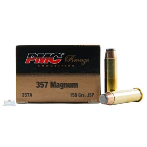 Pmc Bronze 357 Magnum 158gr Jsp Ammunition 50rds 357a Palmetto