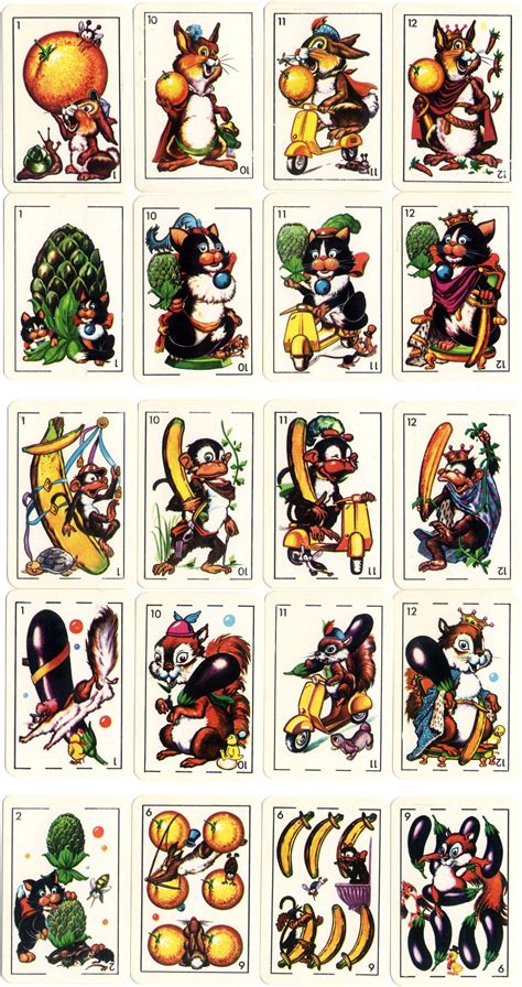 Asociart promotional playing cards, argentina, 2000. Zoo Comics - The World of Playing Cards