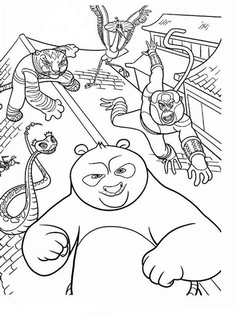Dibujos De Kung Fu Panda Para Colorear E Imprimir Coloringonlycom