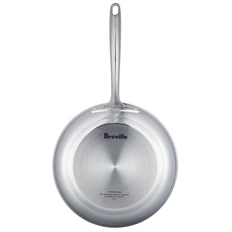 Breville Thermal Pro Clad Stainless Steel 10 Inch Open Skillet Bed