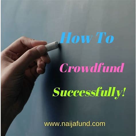 read our tips on how to crowdfund successfully the link to the post is in the bio
