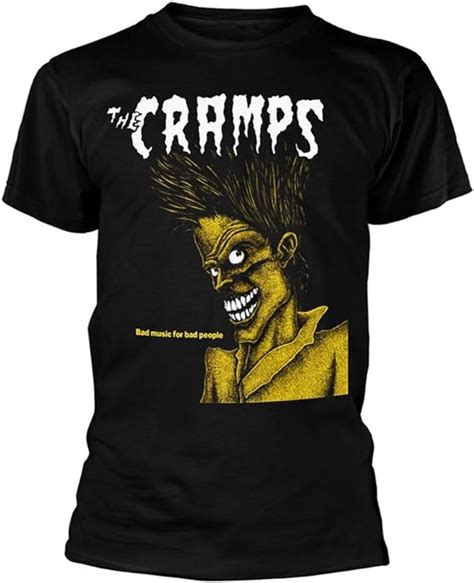 the cramps official t shirt bad music for bad people black album punk uk clothing