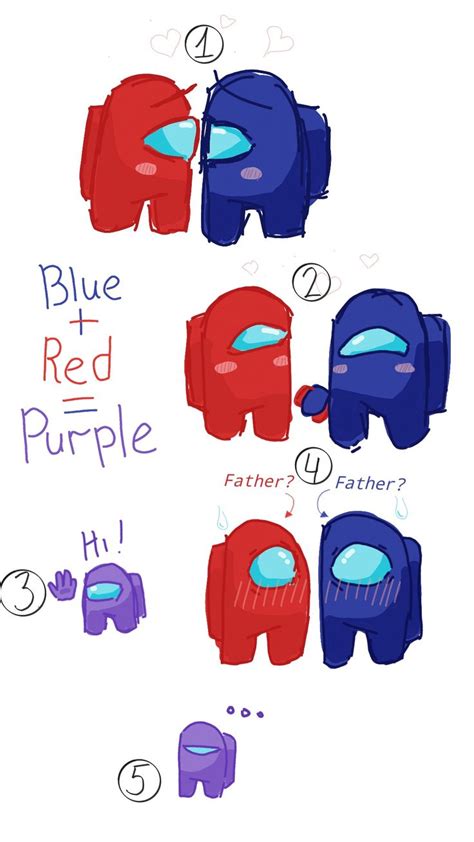 Among Us Blue X Red •purple• My Little Pony Songs Anime Poses Fan Art