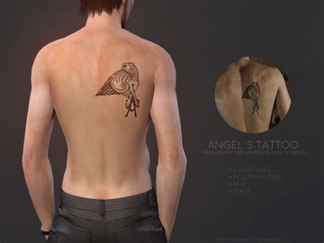The Sims Resource Angels Tattoo Buffy The Vampire Slayer