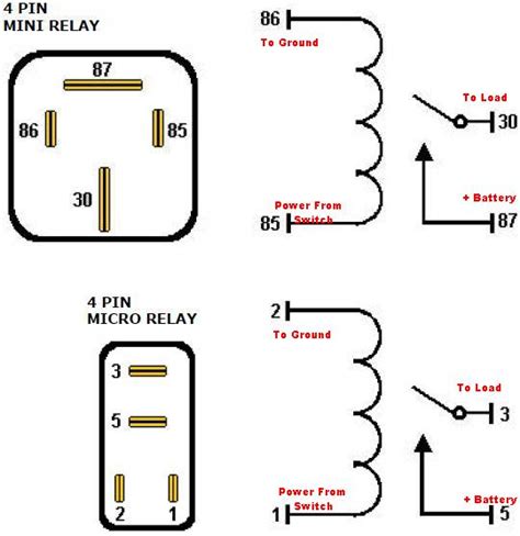Relay Diagram 4 Pin