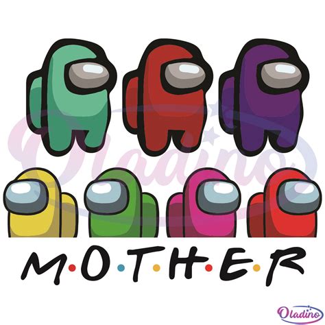 Among Us Mothers Day Svg Digital File Mother Day Svg Among Us Svg