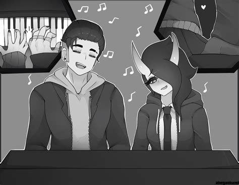 Bro What If Our Hands Touched While We Played The Piano By Ahegaokami