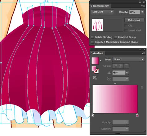 How To Draw Hair And Clothes For A Virtual Dress Up Doll In Illustrator