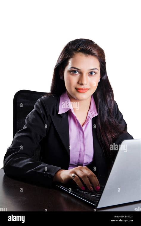 Indian Business Woman Office Work Stock Photo Alamy