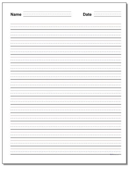 All handwriting practice worksheets have are on primary writing paper with dotted lines so all worksheets have letters for students to trace and space to practice writing the letters on their own. Blank Writing Practice Worksheet Pdf in 2020 | Handwriting ...