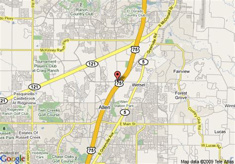 Map Of Hampton Inn And Suites Dallas Allen Tx Allen
