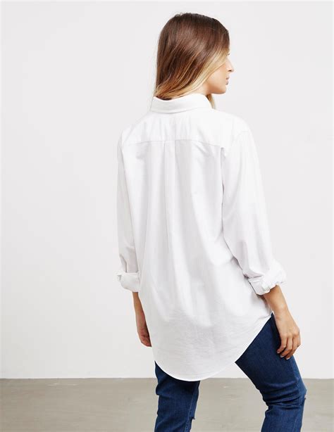 Polo Ralph Lauren Cotton Oversized Oxford Long Sleeve Shirt White Lyst